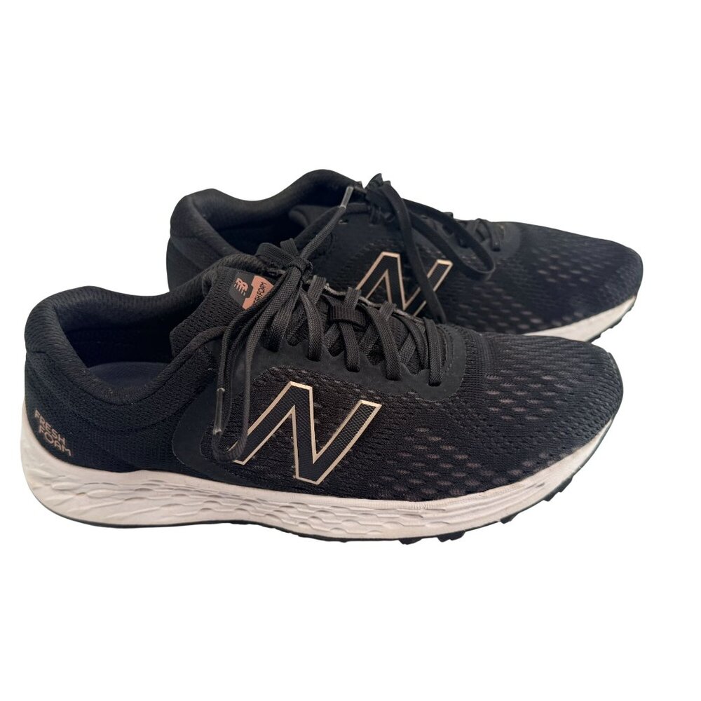 New Balance Fresh Foam Black/White Running Shoes Size 8W Arishi Breathable Mesh - Picture 5 of 13